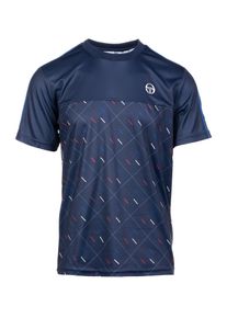 Sergio Tacchini Funkcion&aacute;lis felső 'Scotland' F&eacute;rfi k&eacute;k / s&ouml;t&eacute;tk&eacute;k / piros / feh&eacute;r , M&eacute;ret S