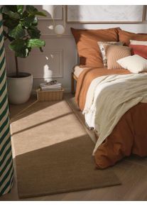 benuta Pure Vera Bruin 70x200 cm - Moderne Vloerkleden voor Woonkamer, Slaapkamer & Eetkamer