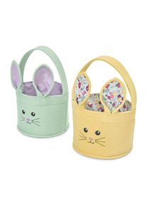 Tchibo - Koszyki na jajka wielkanocne - kolor: zielony/ż&oacute;łty