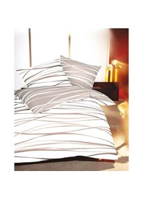 Kaeppel Wendebettw&auml;sche &raquo;Motion&laquo; 2 Stk. Mit feinen Wellenlinien