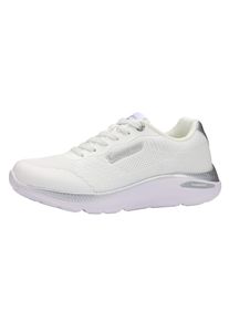 Sneaker Kangaroos "K-WN MALAGA", Damen, Gr. 40, atmungsaktiv, wei&szlig; (wei&szlig;, silber), Synthetik, Textil, Schuhe Sneaker