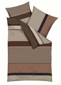 Bettw&auml;sche Kaeppel "Imperial", terra, B/L: 140cm x 200cm, 1 Stk., 1 Stk., Mako-Satin, B/L: 70cm x 90cm, 2 Stk., Mako-Satin, Obermaterial: 100% Baumwolle, Bettw&auml;sche, Bettw&auml;sche