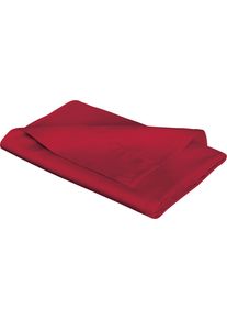 Betttuch Fleuresse "Colours", rot (bordeaux), B:270cm L:260cm, Mako-Satin, Obermaterial: 100% Baumwolle, Bettlaken, Betttuch, offenes Bettlaken