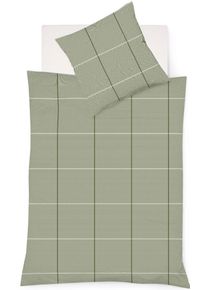 Bettw&auml;sche Fleuresse "Lech 4311", gr&uuml;n, B/L: 200cm x 200cm, 1 Stk., 2 Stk., Flanell, B/L: 80cm x 80cm & 80cm x 80cm, 3 Stk., Flanell, Obermaterial: 100% Baumwolle, Bettw&auml;sche, Bettw&auml;sche, Edelflanell, Baumwolle, in Gr. 135x200, 155x220, 200x200cm
