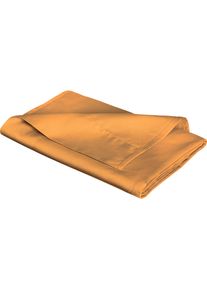 Betttuch Fleuresse "Colours", gold (goldfarben), B:270cm L:260cm, Mako-Satin, Obermaterial: 100% Baumwolle, Bettlaken, Betttuch, offenes Bettlaken