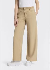 Anzughose HUGO BLUE "Hindani", Damen, Gr. 36, N-Gr, open miscellaneous 991, Web, Obermaterial: 76% Polyester, 20% Viskose, 4% Elasthan, Nadelstreifen, relaxed fit lang, Hosen Anzughose, mit doppeltem Bund, Relaxed Fit