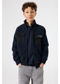 Sweatjacke Garcia, Jungen, Gr. 164/170, ticture, Sweatware, Obermaterial: 100% Polyester, Strukturmuster, unifarben, regular fit normal, ohne Ausschnitt, Rippb&uuml;ndchen, Sweatjacken Sweatjacke, mit Struktur for BOYS