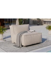 Ambia Garden Loungesofa, Beige, Textil, 95x80x95 cm, wetterbest&auml;ndig, regenabweisend, lichtecht, Gartenm&ouml;bel, Loungem&ouml;bel, Gartensofas & Loungesofas