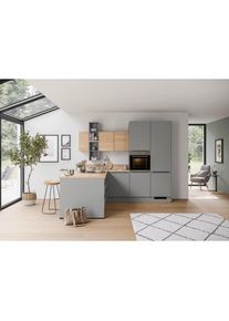 Impuls , Schieferfarben , Holzwerkstoff , 5 Schublade(n) Schubladen , 283.2x246.6 cm , in den Filialen individuell planbar, individuelle Inneneinteilung, seitenverkehrt erh&auml;ltlich, in den Filialen verschiedene Griffe erh&auml;ltlich, Zusatzausstattung erh&auml;ltlich, in den Filialen verschiedene Arbeitsplatten erh&auml;ltlich, verschiedene Arbeitsh&ouml;hen m&ouml;glich, h&ouml;henverstellbare F&uuml;&szlig;e, vormontierter Korpus , K&uuml;c