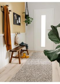 benuta nest Enzo Taupe 80x240 cm Wasbaar tapijt - Moderne Vloerkleden voor Woonkamer, Slaapkamer & Eetkamer