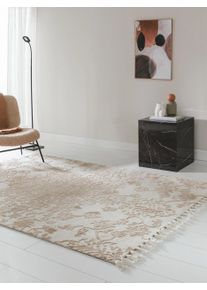 Tapis poil ras Elias Beige 120x170 cm0000 - Tapis poil court design moderne pour salon