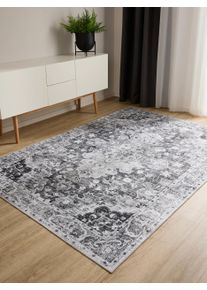 benuta Basic Vaskbart teppe George Antraciet 120x170 cm0000 Antrasitt Vintage