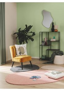 Tapis poil ras Nola Rose 80x110 cm - Tapis poil court design moderne pour salon