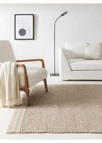 benuta Pure Wool Rug Lana Beige 120x170 cm - Natural Wool Rugs