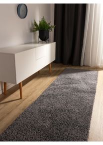 benuta Basic Soho Grijs 80x250 cm Wasbaar shaggy tapijt0000 - Moderne Vloerkleden voor Woonkamer, Slaapkamer & Eetkamer