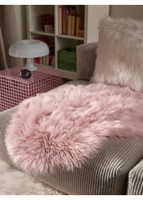 benuta Pop Faux Fur Nanuk Pink 60x90 cm - Stylish Faux Fur Rugs