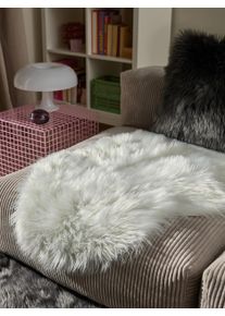 benuta Pop Faux Fur Nanuk White 60x90 cm - Stylish Faux Fur Rugs