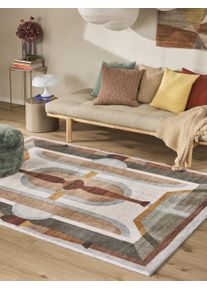 benuta POP Vaskbart teppe Mara Veelkleurig 80x150 cm0000 Flerfarget Abstrakt