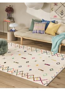 benuta POP Mara Veelkleurig 160x230 cm Wasbaar tapijt - Gabbeh Vloerkleden