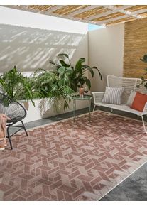 benuta nest Inne- og utend&oslash;rs teppe Bronco Terracotta 80x150 cm0000 Terrakotta Geometrisk
