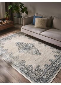 benuta POP Vaskbart teppe Laury Grijs 80x150 cm0000 Gr&aring; Vintage