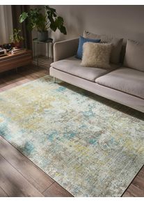 benuta POP Vaskbart teppe Laury Geel 80x150 cm0000 Gul Abstrakt