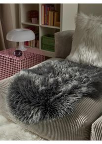 benuta Pop Faux Fur Nanuk Charcoal 60x90 cm - Stylish Faux Fur Rugs