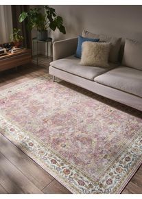 benuta POP Pranie Laury r&oacute;żowy 160x230 cm Poliester Vintage