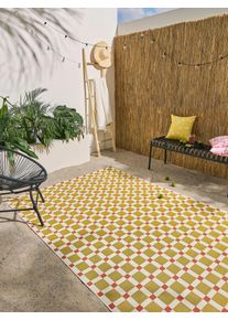 Tapis poil ras d'int&eacute;rieur et d'ext&eacute;rieur Jovis Orange 120x180 cm - Tapis poil court design moderne pour salon