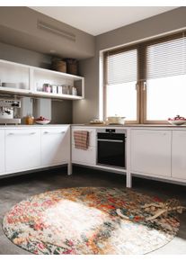 benuta nest Matto Casa Moniv&auml;rinen &oslash; 160 cm Moniv&auml;rinen Abstrakti