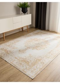 benuta Basic Vaskbart teppe George Cr&egrave;me/Geel 120x170 cm0000 Krem/Gul Vintage