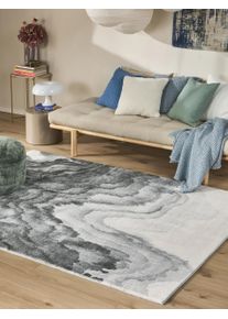 benuta POP Vaskbart teppe Mara Grijs 80x150 cm0000 Gr&aring; Abstrakt