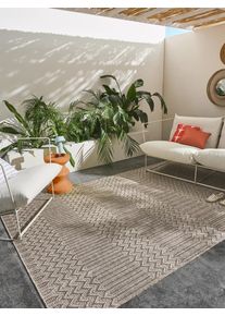 benuta nest Inne- og utend&oslash;rs teppe Naoto Beige 80x150 cm0000 Beige Geometrisk,Ornament