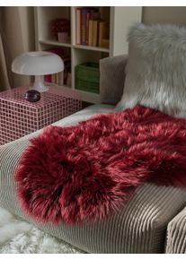 benuta Pop Faux Fur Nanuk Bordeaux 60x90 cm - Stylish Faux Fur Rugs