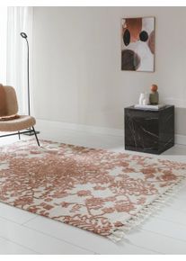 Tapis poil ras Elias Terracotta 120x170 cm0000 - Tapis poil court design moderne pour salon