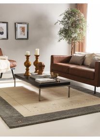 benuta nest Jamal Beige/Grijs 120x170 cm Wollen vloerkleed0000 - Wollen Vloerkleden