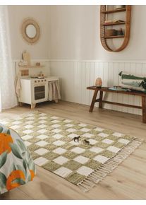 Lytte Tapis pour enfants Caro Vert 120x170 cm0000 - Tapis pour chambre d'enfants/b&eacute;b&eacute;