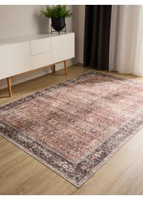 benuta Basic Vaskbart t&aelig;ppe George Flerf&auml;rgad 60x120 cm Syntetisk fiber Vintage