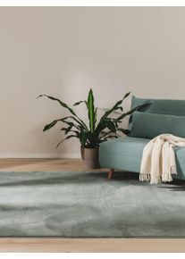 benuta Basic Fuskepelsmatte Furry Groen 120x170 cm0000 Gr&oslash;nn Enfarget