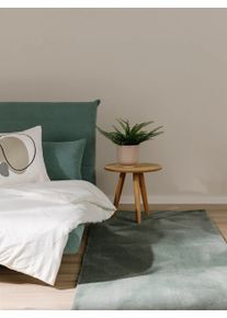 Tapis poil ras en fausse fourrure Furry Vert 80x250 cm0000 - Tapis poil court design moderne pour salon