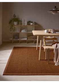 benuta pure Sisalteppe Greta Lichtbruin 120x180 cm0000 Lysebrun Kant,Enfarget