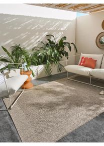 benuta nest Inne- og utend&oslash;rs teppe Naoto Beige 120x170 cm0000 Beige Enfarget