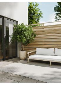 benuta Basic Inom- och utomhusmatta Lou Vit 80x150 cm Syntetisk fiber Geometrisk