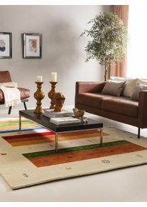 benuta nest Jamal Veelkleurig/Beige 120x170 cm Wollen vloerkleed0000 - Wollen Vloerkleden