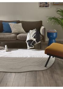 Tapis poil ras lavable Pam Gris 120x160 cm - Tapis poil court design moderne pour salon