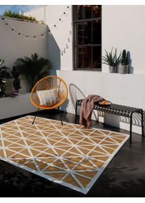 Tapis poil ras d'int&eacute;rieur et d'ext&eacute;rieur Orion Jaune 160x230 cm0000 - Tapis poil court design moderne pour salon