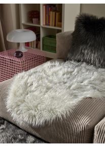 benuta Pop Faux Fur Nanuk Black/White 60x90 cm - Stylish Faux Fur Rugs