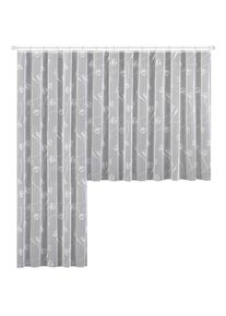 Weckbrodt-Gardinen Weckbrodt, Gardine &raquo;Melia&laquo; Smokband 1 Stk. tlg. Jacquard, strukturiert, Allover,Motiv,halbtransparent,Beschwerungsband, wei&szlig;, Jacquard, Polyester, 95 