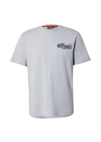 Napapijri Koszulka 'S-ZINC' dla mężczyzn ciemny niebieski / nakrapiany szary / biały Rozmiar S