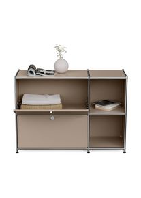 Tchibo - &raquo;Cn3&laquo; f&eacute;m kom&oacute;d 2 leny&iacute;l&oacute; ajt&oacute;val, sz&uuml;rk&eacute;sbarna